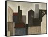 Abstract Metropolis I-Megan Meagher-Framed Stretched Canvas