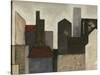 Abstract Metropolis I-Megan Meagher-Stretched Canvas