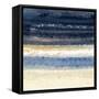 Abstract Midnight Blue 2-Patti Bishop-Framed Stretched Canvas