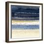 Abstract Midnight Blue 2-Patti Bishop-Framed Art Print