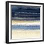 Abstract Midnight Blue 2-Patti Bishop-Framed Art Print