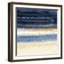 Abstract Midnight Blue 3-Patti Bishop-Framed Art Print