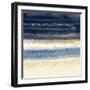 Abstract Midnight Blue 3-Patti Bishop-Framed Art Print