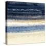 Abstract Midnight Blue 3-Patti Bishop-Stretched Canvas