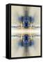 Abstract Mirror Image Background-Steve18-Framed Stretched Canvas