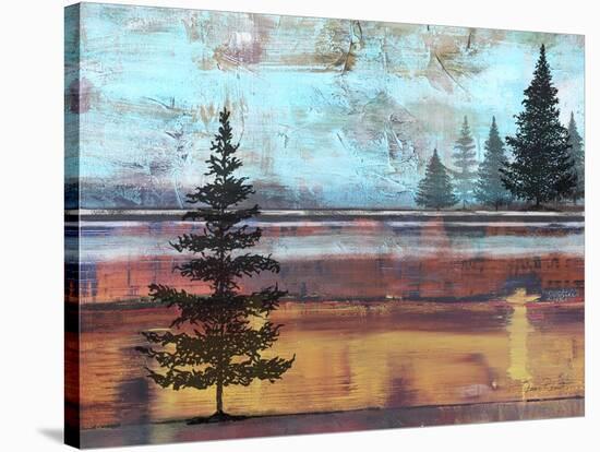 Abstract Misty Landscape With Trees-Jean Plout-Stretched Canvas