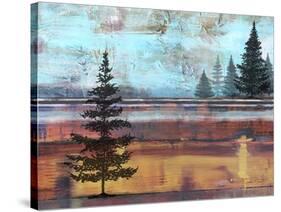 Abstract Misty Landscape With Trees-Jean Plout-Stretched Canvas