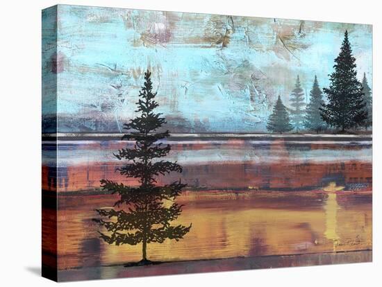 Abstract Misty Landscape With Trees-Jean Plout-Stretched Canvas