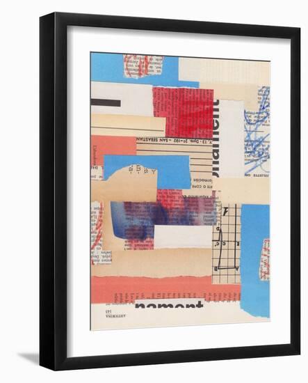 Abstract Mixed Media Collage #2-Alisa Galitsyna-Framed Giclee Print