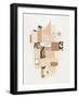 Abstract Mixed Media Collage #9-Alisa Galitsyna-Framed Photographic Print