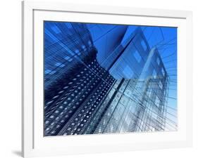 Abstract Modern Architecture-3DDock-Framed Art Print