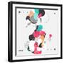 Abstract Modern Geometric Background-theromb-Framed Art Print