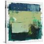 Abstract Moss Green and Blue Study-Emma Moore-Stretched Canvas