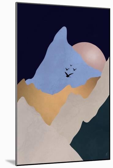 Abstract Mountain-Anne-Marie Volfova-Mounted Giclee Print
