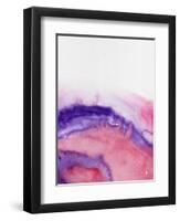 Abstract Mountains Watercolor-Hallie Clausen-Framed Art Print