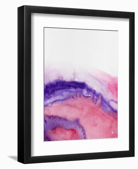 Abstract Mountains Watercolor-Hallie Clausen-Framed Art Print