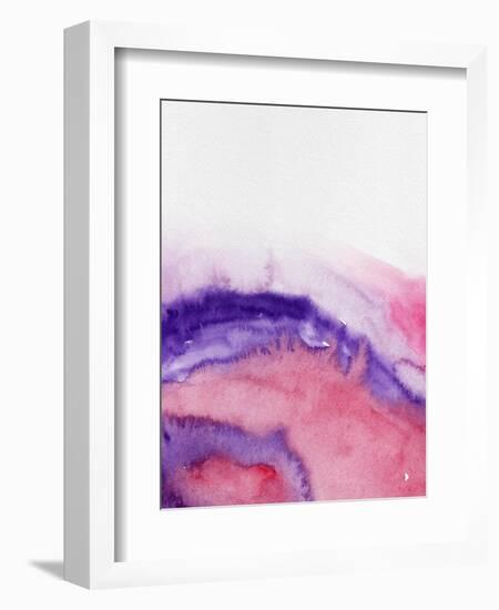 Abstract Mountains Watercolor-Hallie Clausen-Framed Art Print