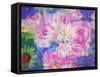 Abstract Multicolor Floral Montage Photographic Layer Work-Alaya Gadeh-Framed Stretched Canvas