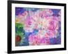 Abstract Multicolor Floral Montage Photographic Layer Work-Alaya Gadeh-Framed Photographic Print