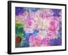 Abstract Multicolor Floral Montage Photographic Layer Work-Alaya Gadeh-Framed Photographic Print