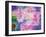 Abstract Multicolor Floral Montage Photographic Layer Work-Alaya Gadeh-Framed Photographic Print