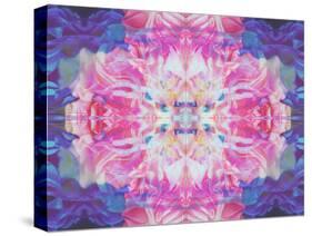 Abstract Multicolor Floral Montage Photographic Layer Work-Alaya Gadeh-Stretched Canvas
