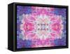 Abstract Multicolor Floral Montage Photographic Layer Work-Alaya Gadeh-Framed Stretched Canvas