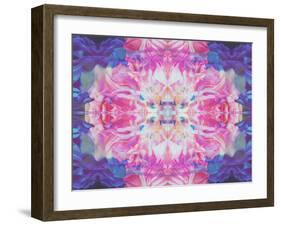 Abstract Multicolor Floral Montage Photographic Layer Work-Alaya Gadeh-Framed Photographic Print