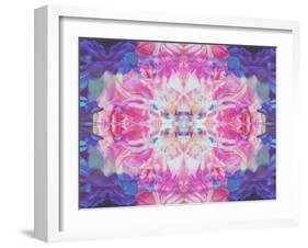 Abstract Multicolor Floral Montage Photographic Layer Work-Alaya Gadeh-Framed Photographic Print