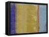 Abstract Mustard and Blue-Alma Levine-Framed Stretched Canvas