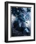 Abstract Navy White 1-Urban Epiphany-Framed Art Print