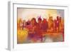 Abstract New York City-Brian Carter-Framed Art Print