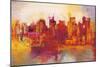 Abstract New York City-Brian Carter-Mounted Art Print