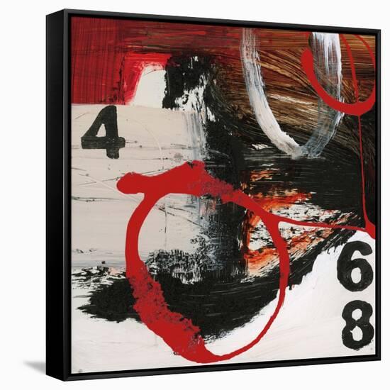 Abstract Numbers-Natasha Barnes-Framed Stretched Canvas