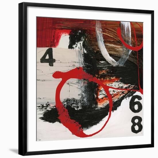 Abstract Numbers-Natasha Barnes-Framed Art Print