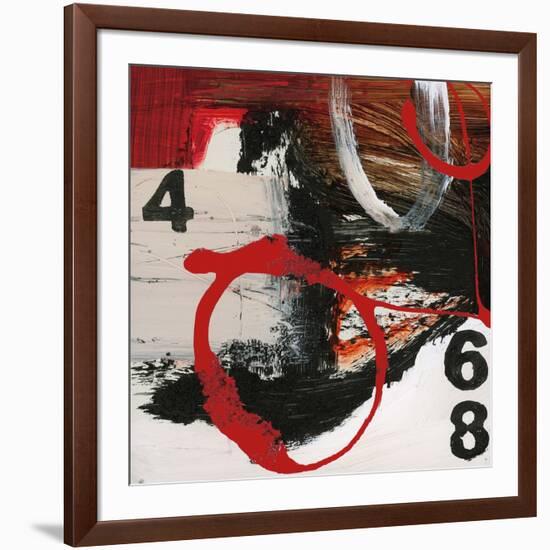 Abstract Numbers-Natasha Barnes-Framed Art Print