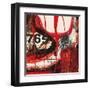 Abstract Numerals-Natasha Barnes-Framed Art Print