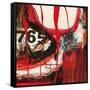 Abstract Numerals-Natasha Barnes-Framed Stretched Canvas