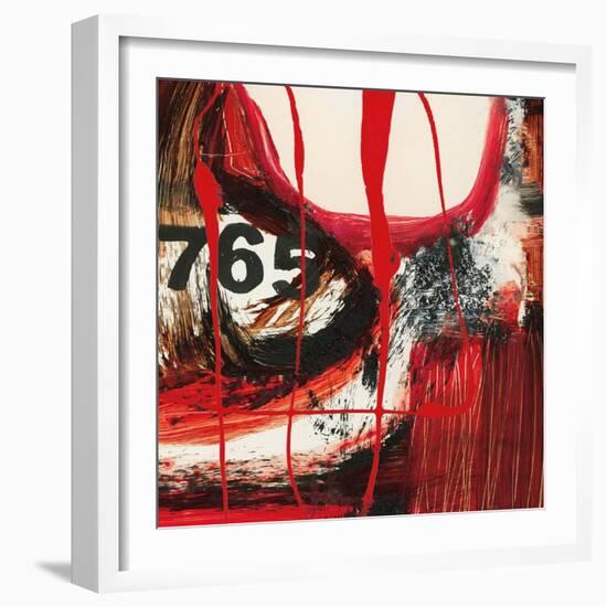 Abstract Numerals-Natasha Barnes-Framed Art Print