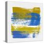 Abstract Ochre and Blue-Emma Moore-Stretched Canvas