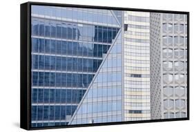 Abstract of Buildings in the La Defense District, Paris, France, Europe-Julian Elliott-Framed Stretched Canvas