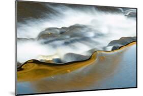 Abstract of cascade in mountain stream, Cumbria, England-Wayne Hutchinson-Mounted Photographic Print