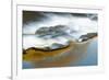 Abstract of cascade in mountain stream, Cumbria, England-Wayne Hutchinson-Framed Photographic Print