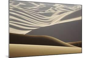 Abstract of desert shapes, Badain Jaran Desert, Inner Mongolia, China-Ellen Anon-Mounted Photographic Print