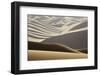 Abstract of desert shapes, Badain Jaran Desert, Inner Mongolia, China-Ellen Anon-Framed Photographic Print