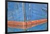 Abstract of Fishing Boat Bow Reflecting in Water, Hoonah, Alaska, USA-Jaynes Gallery-Framed Photographic Print