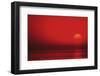 Abstract of Sunset Sky with Clouds and Ocean-Bill Bachmann-Framed Photographic Print