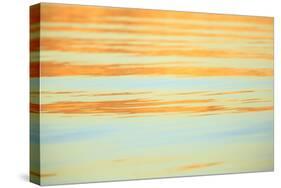 Abstract of water ripples in orange and blue.-Stuart Westmorland-Stretched Canvas