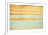 Abstract of water ripples in orange and blue.-Stuart Westmorland-Framed Photographic Print