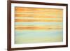 Abstract of water ripples in orange and blue.-Stuart Westmorland-Framed Photographic Print